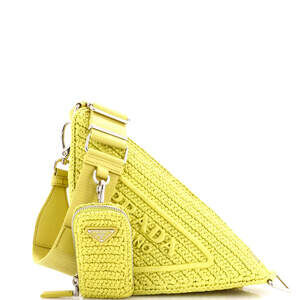 Prada Triangle Logo Zip Crossbody Bag #223904P13B